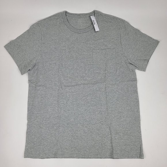 J. Crew Garment Dyed Pocket Tee T-Shirt Men's XL ''Heather Gray' (HGR) Grey - Picture 2 of 7